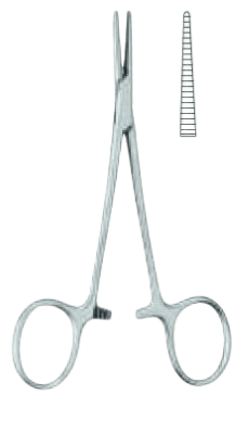 Затискач кровозупинний Халстед-Москіт, дитячий, судинний, прямий, 140 мм Bio Tules Impex BTS-9-116.3